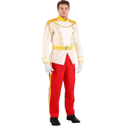 Fantasia Príncipe Adulto Masculino Luxo Royal Charming