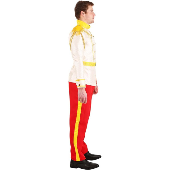 Fantasia Príncipe Adulto Masculino Luxo Royal Charming