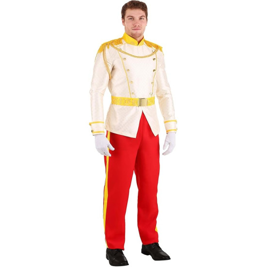 Fantasia Príncipe Adulto Masculino Luxo Royal Charming