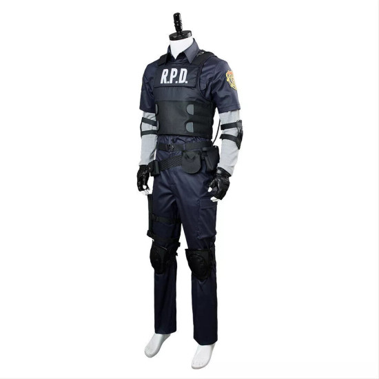 Fantasia Resident Evil Policial Leon Scott Kennedy Adulto Fantasia Resident Evil Policial Leon Scott Kennedy Adulto