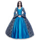Fantasia Rainha Adulto Luxo Azul