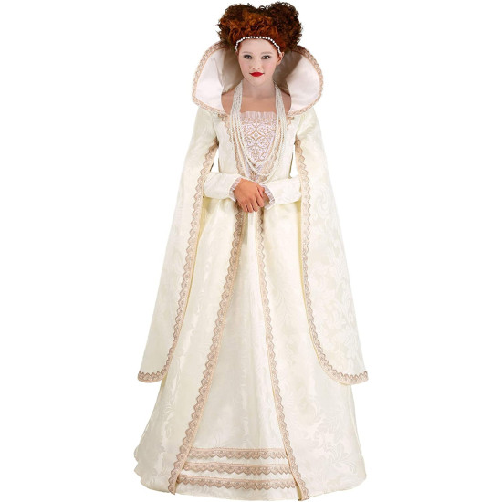 Fantasia Rainha Elizabeth Elizabethan Adulto Clássica 