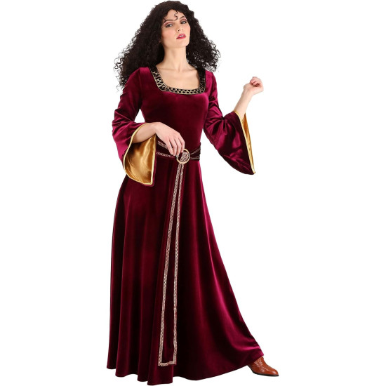 Fantasia Adulto Mamãe Gothel Rapunzel Enrolados