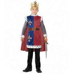 Fantasia Rei Arthur Guerreiro Medieval Luxo Infantil