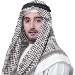 Adorno de Cabeça Árabe Sheik Adulto Preto