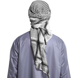Adorno de Cabeça Árabe Sheik Preto Adulto