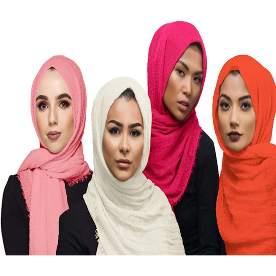 Adorno de cabeça Hijab Muslim Adulto 4 unidades D Adorno de cabeça Hijab Muslim Adulto 4 unidades D