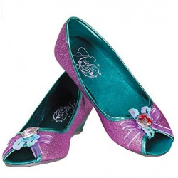 Sandália Pequena Sereia Ariel Luxo Infantil Fechada