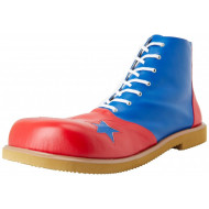 Sapato de Palhaço Azul e Vermelho com Estrela
