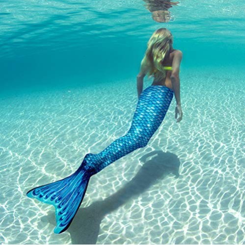 Cauda Sereia Luxo Infantil Azul Cauda Sereia Luxo Infantil Azul