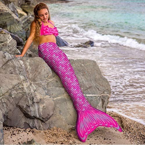 Cauda Sereia Luxo Infantil Rosa Cauda Sereia Luxo Infantil Rosa