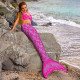 Cauda Sereia Luxo Infantil Rosa Cauda Sereia Luxo Infantil Rosa