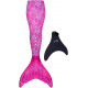 Cauda Sereia Luxo Infantil Rosa Cauda Sereia Luxo Infantil Rosa