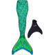 Cauda Sereia Luxo Infantil Verde Cauda Sereia Luxo Infantil Verde