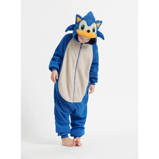 Fantasia Sonic the Hedgehog Infantil Macacão Fantasia Sonic the Hedgehog Infantil Macacão