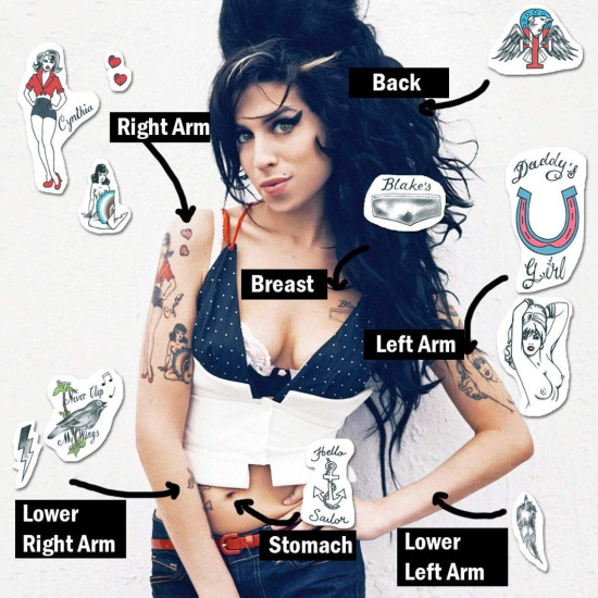 Tatuagem Amy Winehouse Tatuagem Amy Winehouse