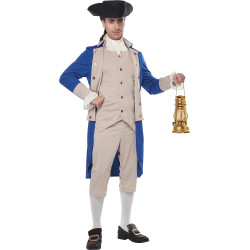 Fantasia George Washington Colonial Adulto Luxo