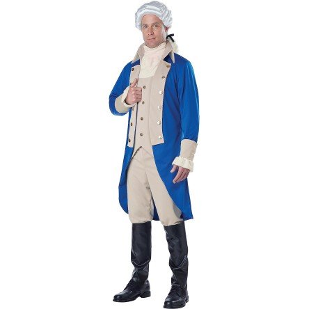 Fantasia George Washington Colonial Adulto Luxo Fantasia George Washington Colonial Adulto Luxo