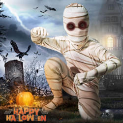 Fantasia Múmia Infantil Luxo