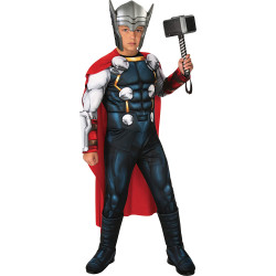 Fantasia Infantil Thor com Músculos Avengers Luxo