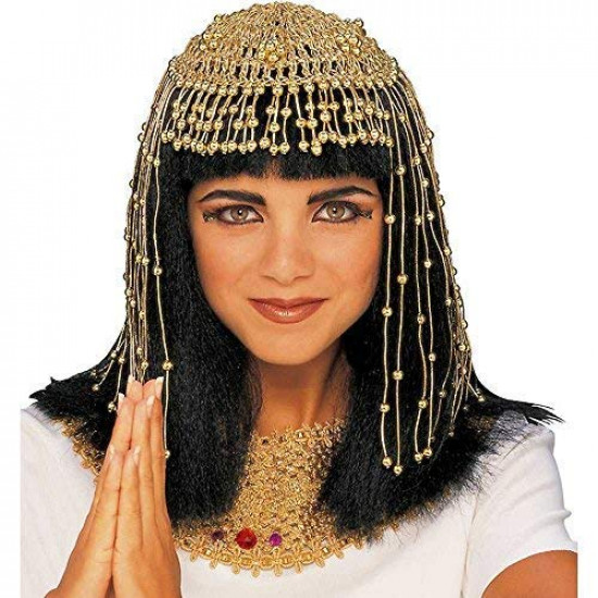 Enfeite de Cabeça Cleopatra Clássico Egípcio Enfeite de Cabeça Cleopatra Clássico Egípcio