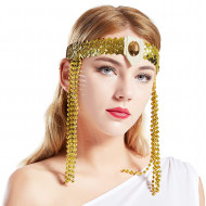 Enfeite de Cabeça Cleópatra Dourado Egípcio