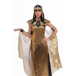 Enfeite de Cabeça Cleópatra Egípcio Dourado Adulto