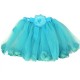 Tutu Infantil de Tule Floral Colorido