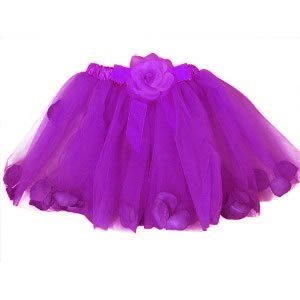 Tutu Infantil de Tule Floral Colorido Tutu Infantil de Tule Floral Colorido