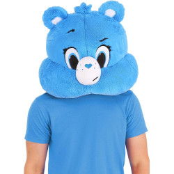 Cabeça Ursinho Carinhoso Azul Adulto Luxo