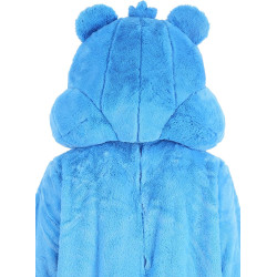 Cabeça Ursinho Carinhoso Azul Adulto Luxo
