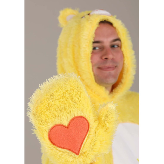 Fantasia Ursinho Carinhoso Amarelo Adulto Luxo