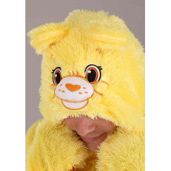 Fantasia Ursinho Carinhoso Amarelo Adulto Luxo