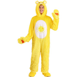 Fantasia Ursinho Carinhoso Amarelo Infantil Luxo