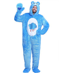Fantasia Ursinho Carinhoso Azul Adulto Luxo