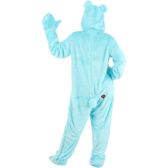 Fantasia Ursinho Carinhoso Azulado Adulto Luxo
