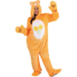 Fantasia Ursinho Carinhoso Laranja Adulto Luxo