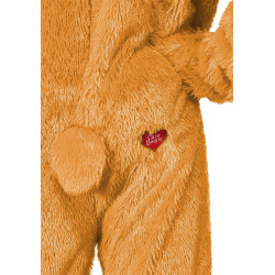 Fantasia Ursinho Carinhoso Laranja Adulto Luxo