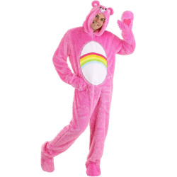 Fantasia Ursinho Carinhoso Rosa Adulto Luxo