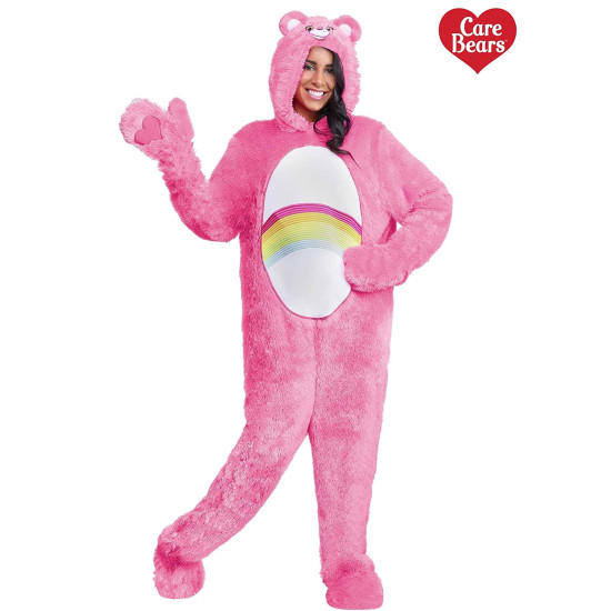 Fantasia Ursinho Carinhoso Rosa Adulto Luxo