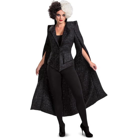 Fantasia Adulto Cruela Casaco Luxo Fantasia Adulto Cruela Casaco Luxo