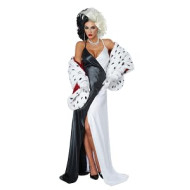 Fantasia Adulto Cruela Longo Luxo Clássico
