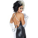 Fantasia Adulto Cruela Longo Luxo Clássico Fantasia Adulto Cruela Longo Luxo Clássico