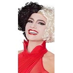 Fantasia Adulto Cruela Longo Vermelho Clássico Fantasia Adulto Cruela Longo Vermelho Clássico