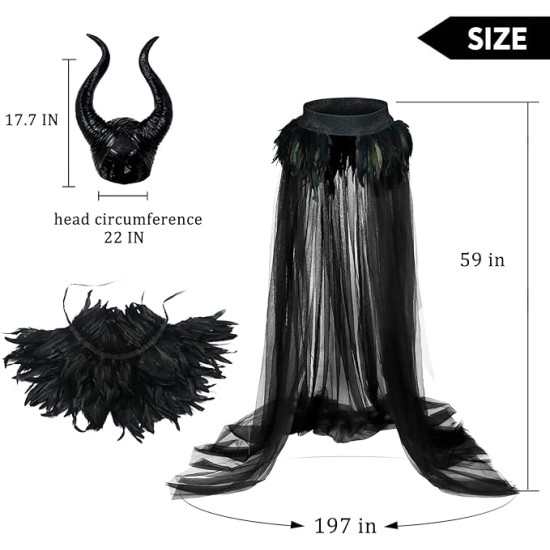 Fantasia Malévola Adulto Elite Set