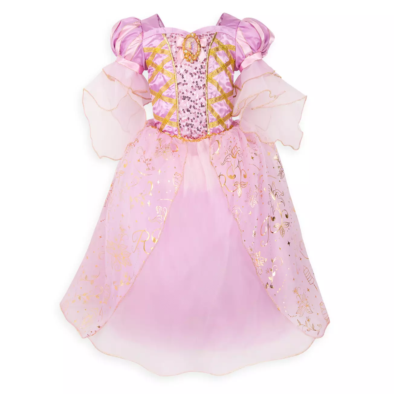 Fantasia Rapunzel Enrolados Infantil Disney Luxo