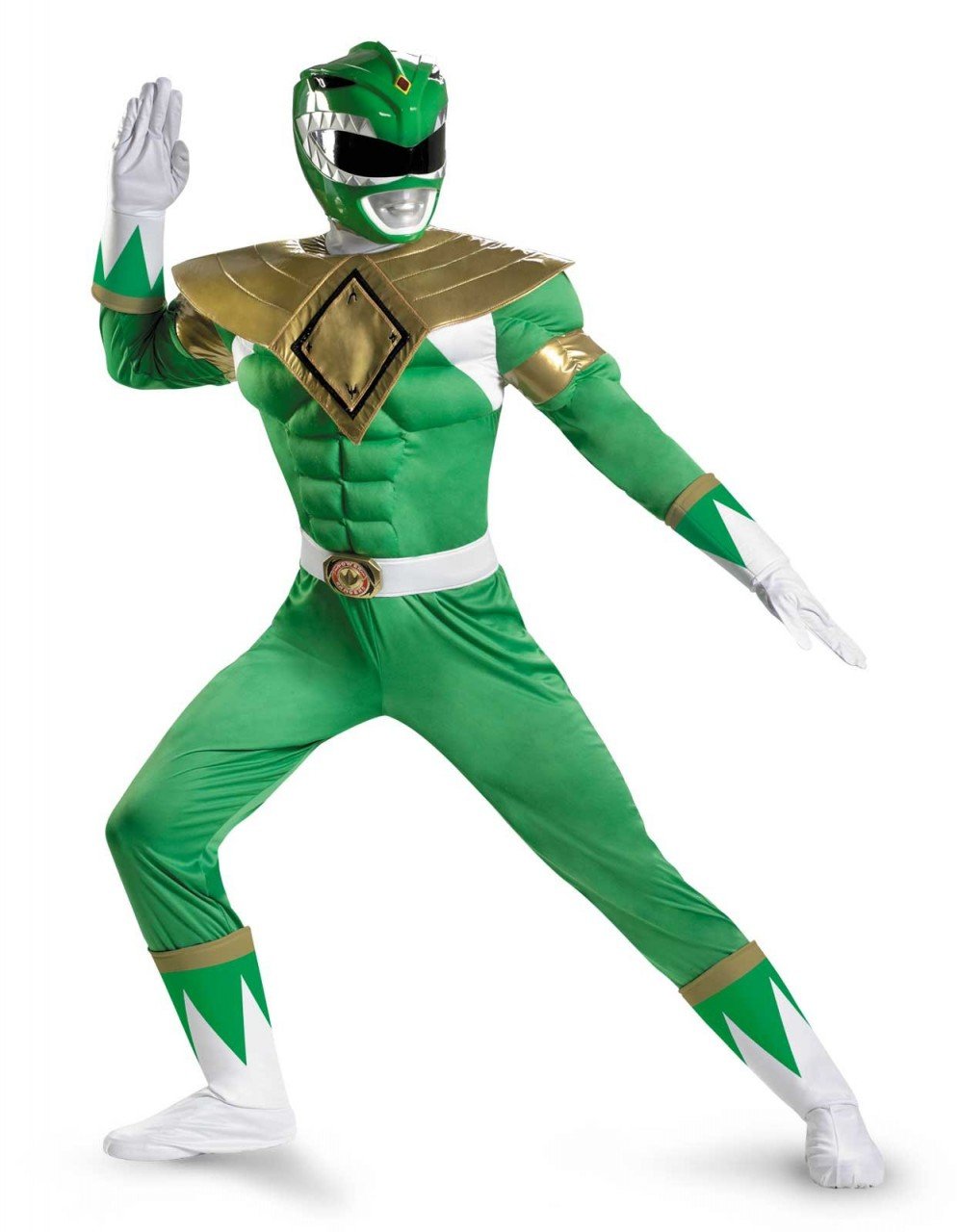 Fantasia Adulto Power Ranger Verde Luxo